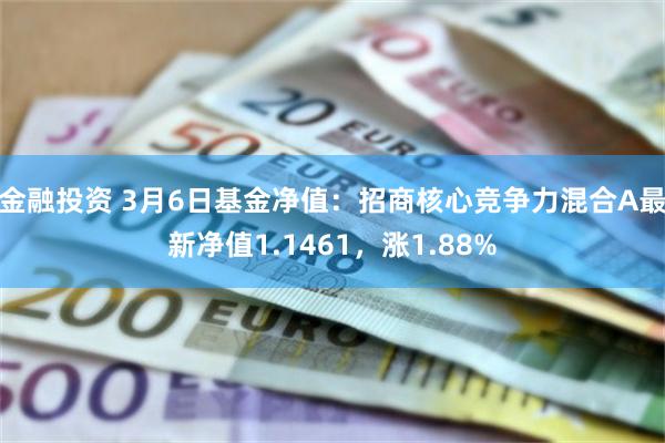 金融投资 3月6日基金净值：招商核心竞争力混合A最新净值1.1461，涨1.88%