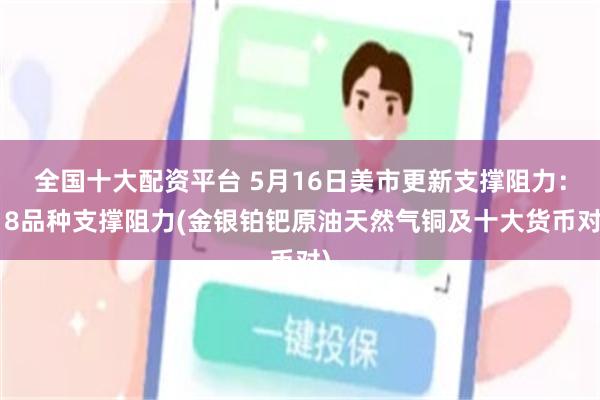 全国十大配资平台 5月16日美市更新支撑阻力：18品种支撑阻力(金银铂钯原油天然气铜及十大货币对)