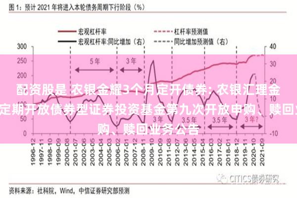 配资股是 农银金耀3个月定开债券: 农银汇理金耀3个月定期开放债券型证券投资基金第九次开放申购、赎回业务公告