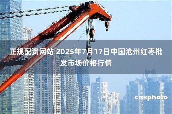 正规配资网站 2025年7月17日中国沧州红枣批发市场价格行情
