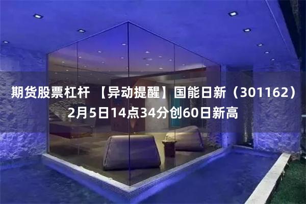 期货股票杠杆 【异动提醒】国能日新（301162）2月5日14点34分创60日新高