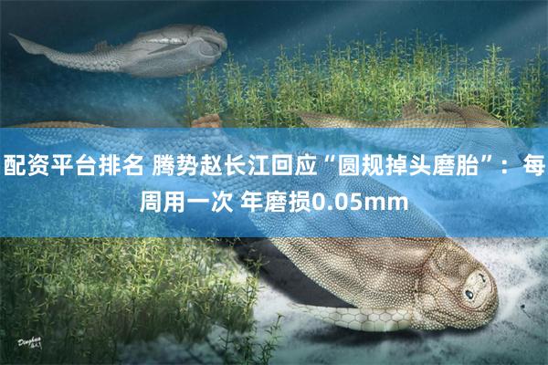 配资平台排名 腾势赵长江回应“圆规掉头磨胎”:每周用一次 年磨损0.05mm