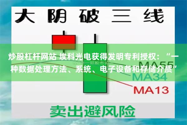 炒股杠杆网站 埃科光电获得发明专利授权：“一种数据处理方法、系统、电子设备和存储介质”