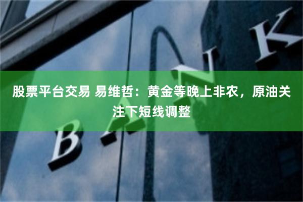 股票平台交易 易维哲：黄金等晚上非农，原油关注下短线调整