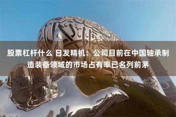 股票杠杆什么 日发精机：公司目前在中国轴承制造装备领域的市场占有率已名列前茅